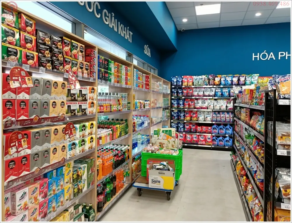 Thiết Kế Siêu Thị Mini Sao Cho Dễ Bán Hàng? Bố Cục – Dòng Di Chuyển – Kệ Hàng